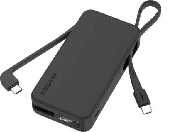 Внешний аккумулятор Momax 1-Power Vital+ Built-In USB-C IP138 10000mAh (черный)