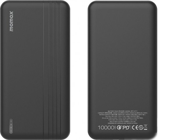 Внешний аккумулятор Momax iPower PD IP77 10000mAh (черный)
