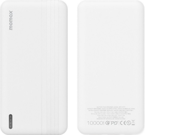Внешний аккумулятор Momax iPower PD IP77 10000mAh (белый)