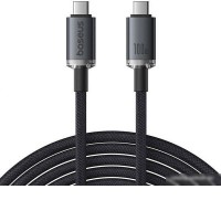 Кабель Baseus Crystal Shine USB3.2 Full-Featured Fast-Charging 100W USB Type-C - USB Type-C (1.5 м, черный)