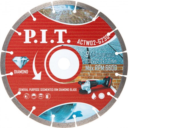 Отрезной диск алмазный P.I.T. ACTW02-G230