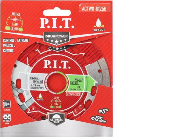 Отрезной диск алмазный P.I.T. ACTW11-0125B
