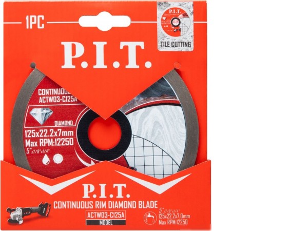 Отрезной диск алмазный P.I.T. ACTW03-C125A