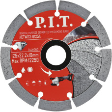 Отрезной диск алмазный P.I.T. ACTW03-G125A