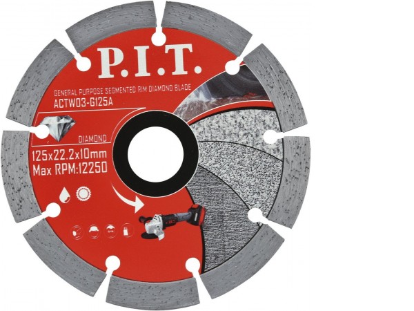Отрезной диск алмазный P.I.T. ACTW03-G125A