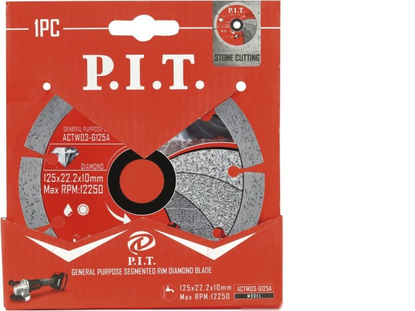 Отрезной диск алмазный P.I.T. ACTW03-G125A
