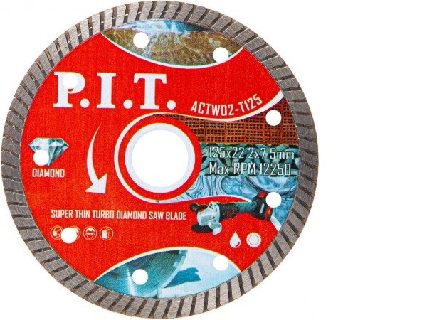 Отрезной диск алмазный P.I.T. ACTW02-T125
