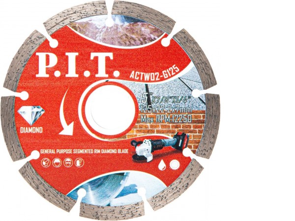 Отрезной диск алмазный P.I.T. ACTW02-G125