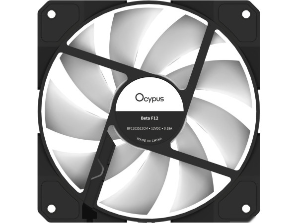Вентилятор для корпуса Ocypus Beta F12 BK ARGB Reverse Blade Beta-F12-BK1AM01X-GL