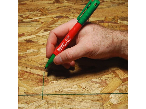 Набор маркеров строительных Milwaukee Inkzall 4932492127 (1 шт, зеленый)