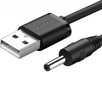 Кабель Ugreen US277 USB 2.0 Type-A - DC 3.5 мм 10376 (1 м, черный)