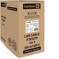 Кабель ExeGate FUTP4-C6-CU-S23-IN-LSZH-OR-305-FLUKE FTP