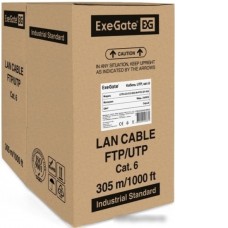 Кабель ExeGate UTP4-C6-CU-S23-IN-PVC-GY-305 UTP