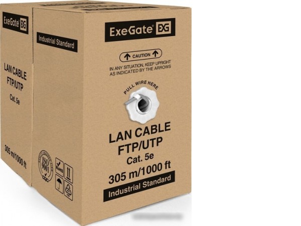 Кабель ExeGate UTP4-C5e-CU-S25-IN -LSZH-GR-305 UTP