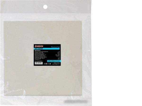 Термопрокладка ExeGate EPG-6WMK EX282359RUS (145x145x1 мм)