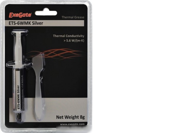 Термопаста ExeGate ETS-6WMK Silver EX282348RUS (8 г.)