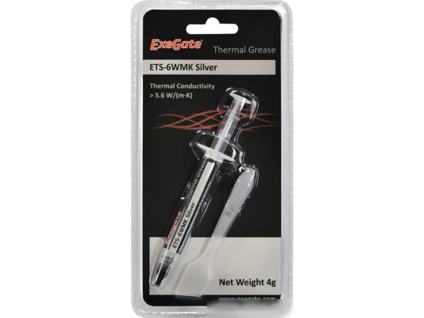 Термопаста ExeGate ETS-6WMK Silver EX282347RUS (4 г.)