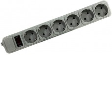 Сетевой фильтр ExeGate 6 розеток, 3 м, серый (SP-6-3G)