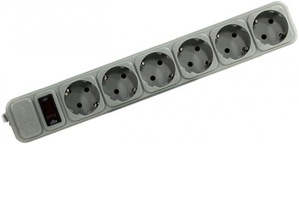 Сетевой фильтр ExeGate 6 розеток, 3 м, серый (SP-6-3G)