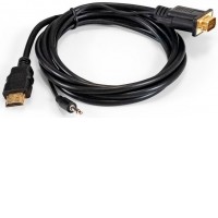 Кабель ExeGate EX-HDMIM-VGAM-3.5JackS-1.8