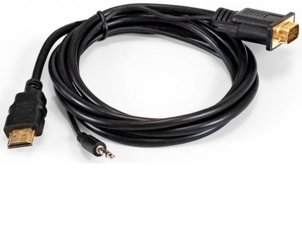 Кабель ExeGate EX-HDMIM-VGAM-3.5JackS-1.8