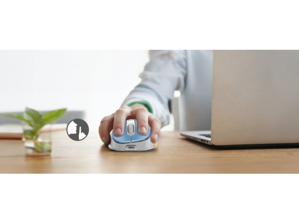 Мышь Genius Ergo 9000S Pro (голубой)