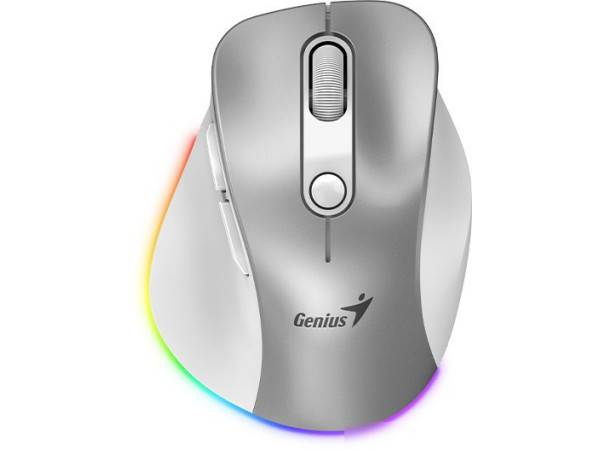 Мышь Genius Ergo 9000S Pro (серебристый)