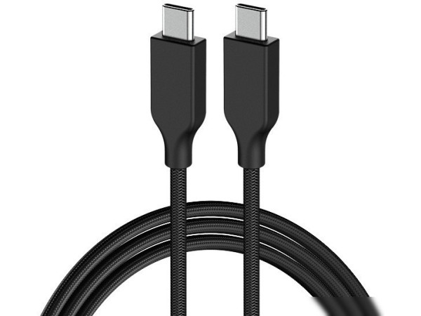 Кабель Genius ACC-C2CC-3A USB Type-C - USB Type-C (1 м, черный)