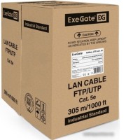 Кабель ExeGate UTP4-C5e-CCA-S25-IN-PVC-GY-305 UTP