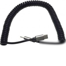 Кабель KS-IS KS-495B-2 USB Type-C - Lightning (2 м, черный)