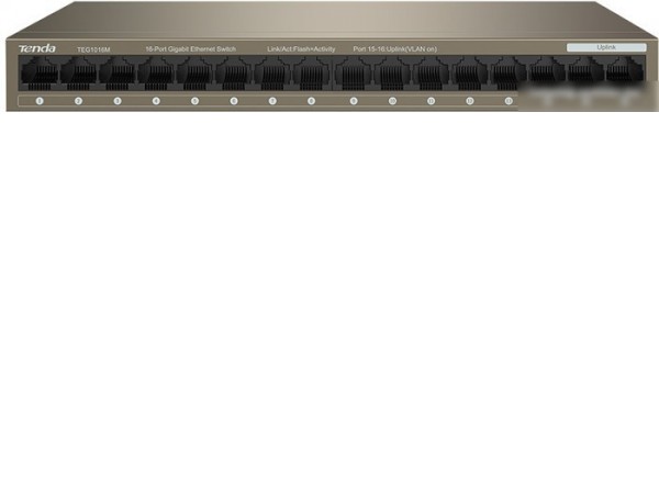 Неуправляемый коммутатор Tenda TEG1016M