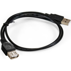 Удлинитель ExeGate EX-CC-USB2-AMAF-0.5 USB Type-A - USB Type-A (0.5 м, черный)