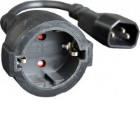 Розетка с вилкой Gembird PC-SFC14M-01