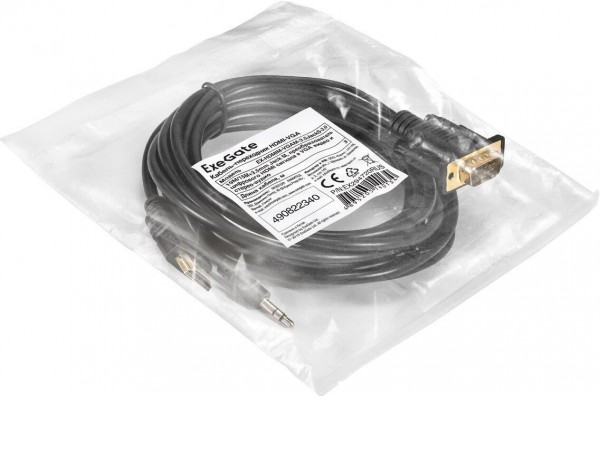 Кабель ExeGate EX-HDMIM-VGAM-3.5JackS-3.0