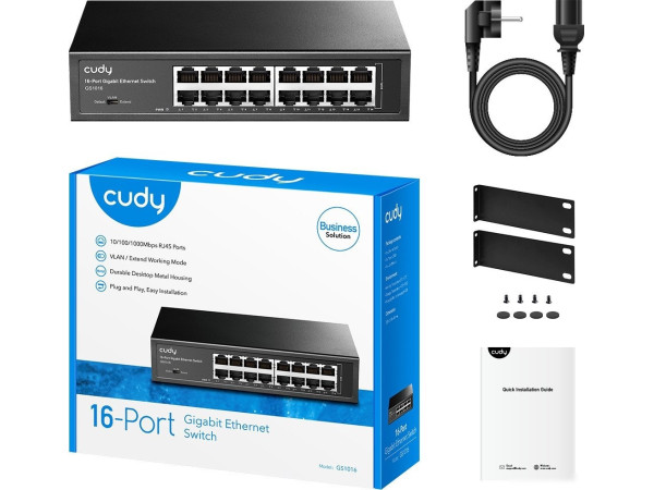 Неуправляемый коммутатор Cudy GS1016 3.0