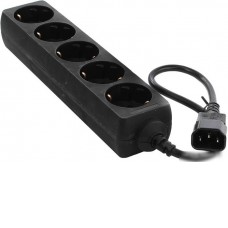 Сетевой фильтр ExeGate 5 розеток, 0.5 м, черный (SPU-5-0.5B)