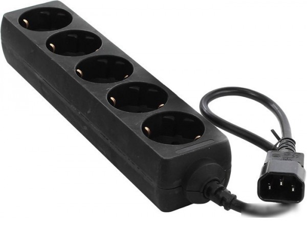 Сетевой фильтр ExeGate 5 розеток, 0.5 м, черный (SPU-5-0.5B)