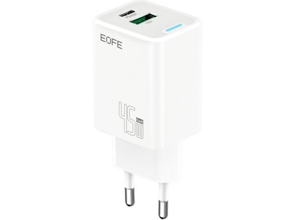 Сетевое зарядное EOFE E406 (белый)