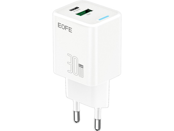 Сетевое зарядное EOFE E306 (белый)