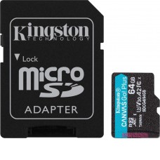 Карта памяти Kingston Canvas Go! microSDXC 64GB SDCG4/64GB (с адаптером)