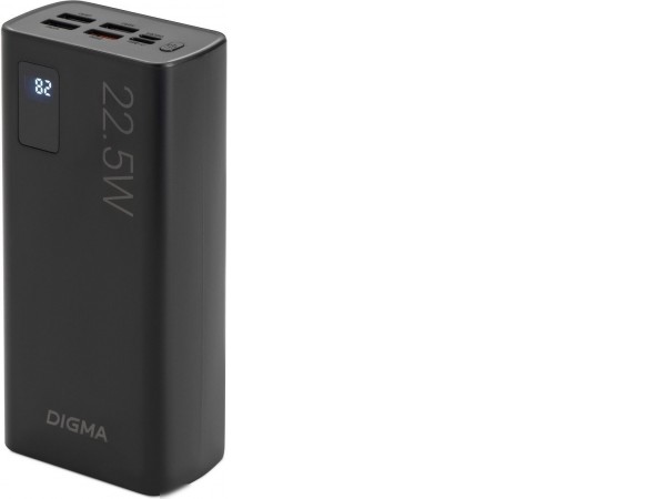 Внешний аккумулятор Digma DGPF30A 30000mAh (черный)