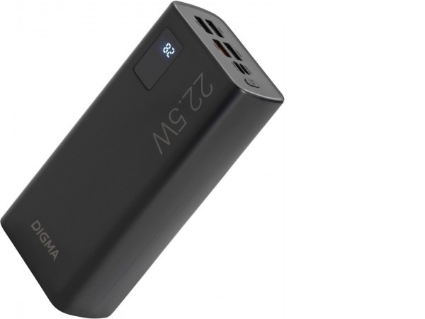 Внешний аккумулятор Digma DGPF30A 30000mAh (черный)