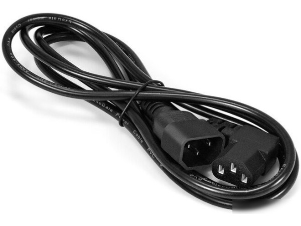 Кабель ExeGate EC-1.8P-C13(У)-C14/3x0.5Cu (1.8 м, черный)