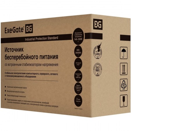 Источник бесперебойного питания ExeGate SpecialPro Smart LLB-2000.LCD.AVR.EURO.RJ.USB