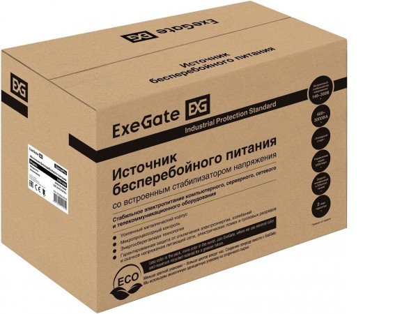 Источник бесперебойного питания ExeGate SpecialPro UNB-2000.LED.AVR.4SH.RJ