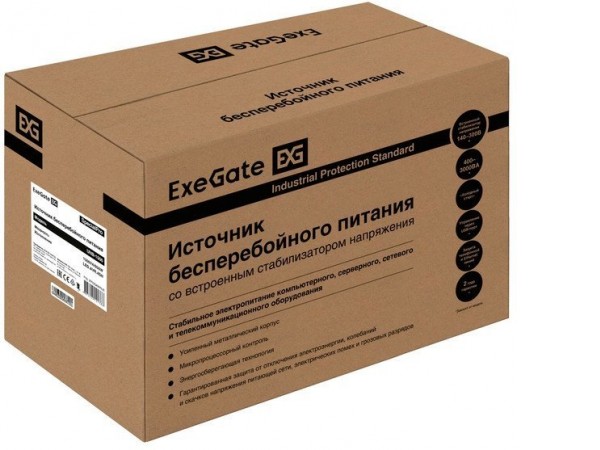 Источник бесперебойного питания ExeGate SpecialPro UNB-1500.LED.AVR.4SH EP285499RUS