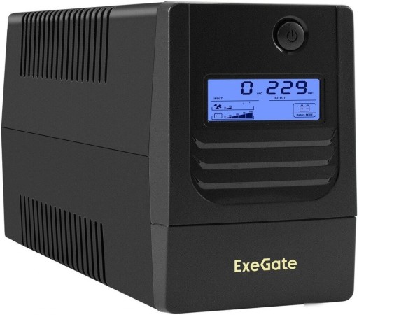 Источник бесперебойного питания ExeGate Smart LB-650.LCD.AVR.2SH.USB