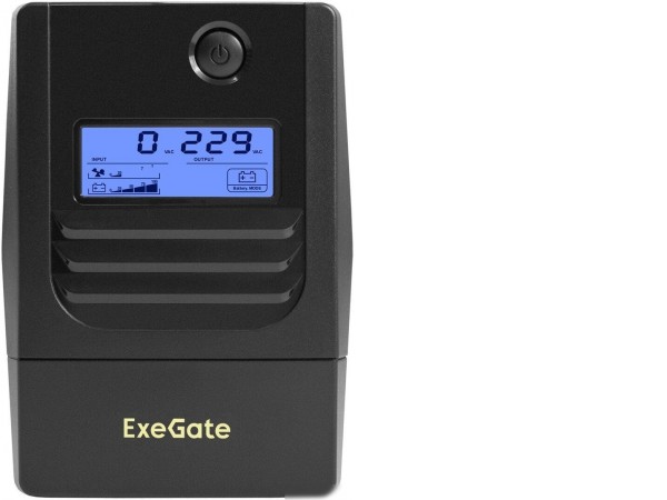 Источник бесперебойного питания ExeGate Smart LB-650.LCD.AVR.2SH.USB