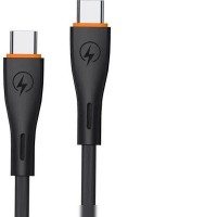 Кабель EOFE CC21 USB Type-C - USB Type-C (1 м, черный)