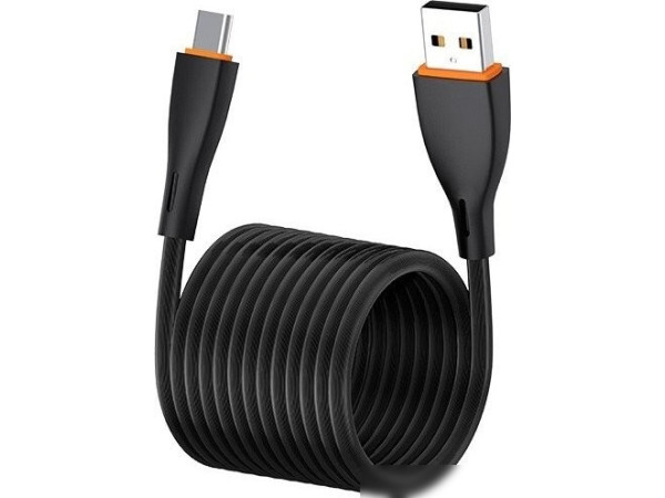 Кабель EOFE AC21 USB Type-A - USB Type-C (1 м, черный)